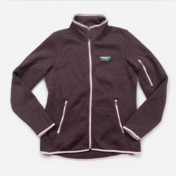L.L. Bean Jackets & Blazers - maroon L.L. Bean fleece zip-up